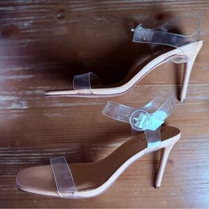 Wild Pair Transparent and Tan Heels